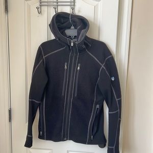 Kuhl black hooded fleece